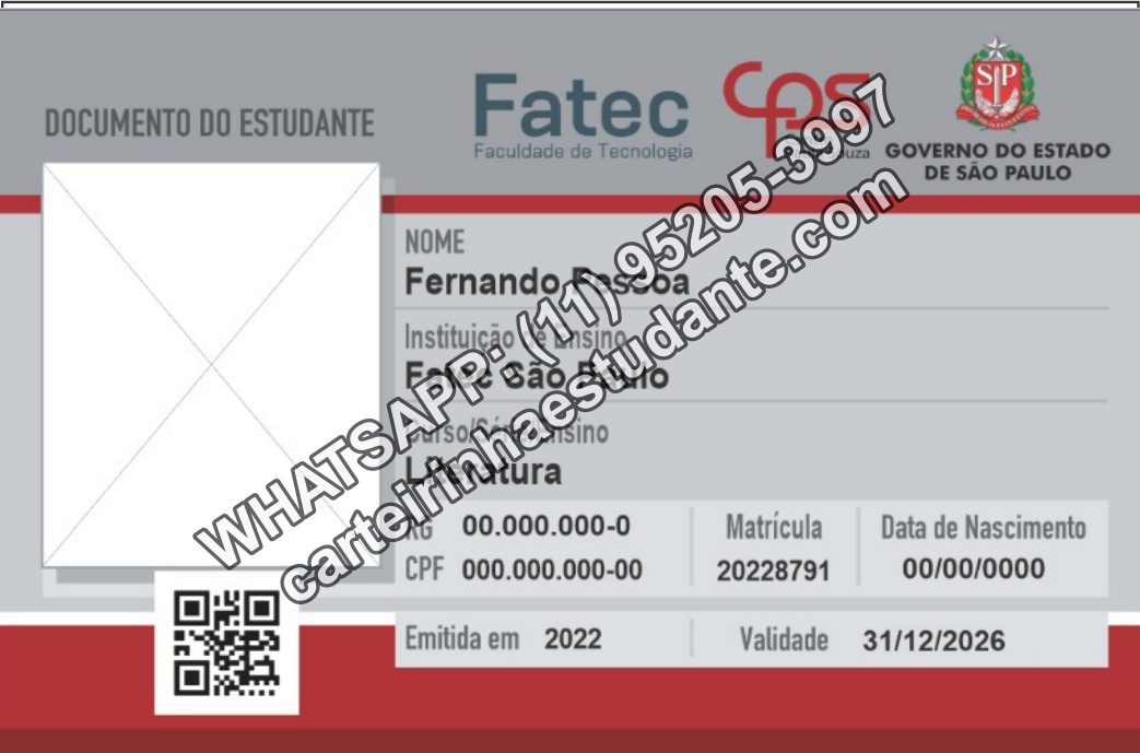 Programa Nacional de Carteirinha de Estudante (ID Estudantil) do MEC -  Fatec Jahu